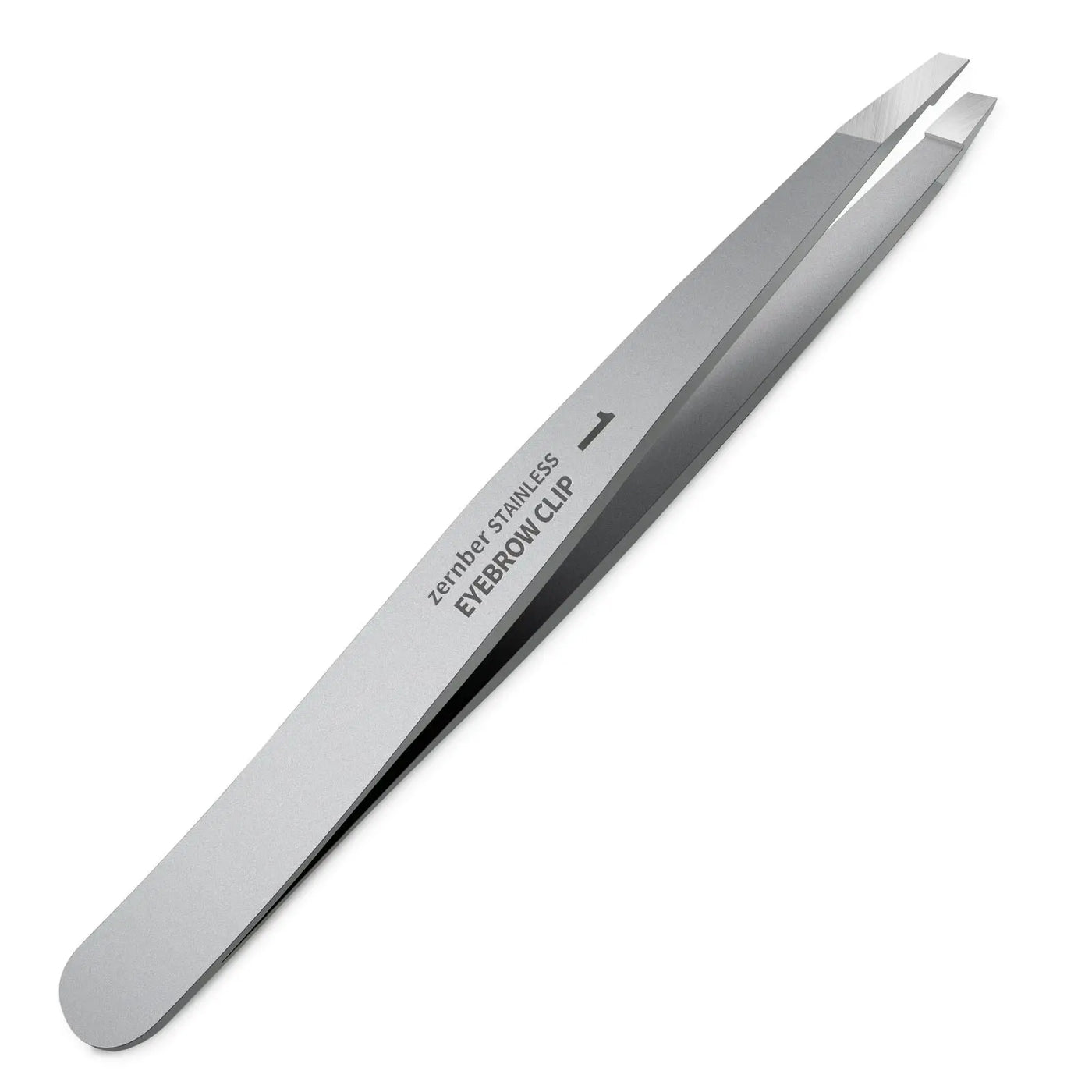 ZERNBER Eyebrow Hair Removal Tweezers, Slant Tweezer Handmade Professional Eyebrow Facial & Hair Remover No Gaps Stainless Steel Noble Beauty Skincare