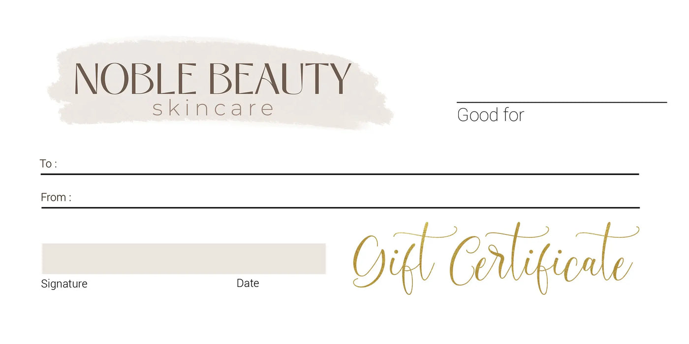 Noble Beauty Skincare Gift Card Noble Beauty Skincare