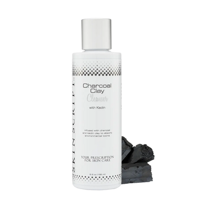 Charcoal Clay Cleanser with Kaolin for detoxifying and glowing skin care
